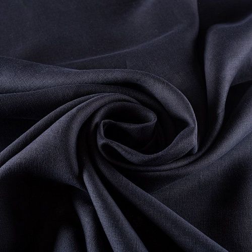 Лен натуральный 035-01054 черный однотонный