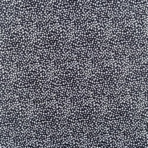 Шелк синтетический 065-01457 черный принтованный