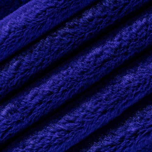 Мех искусственный К31-082 королевский синий однотонный