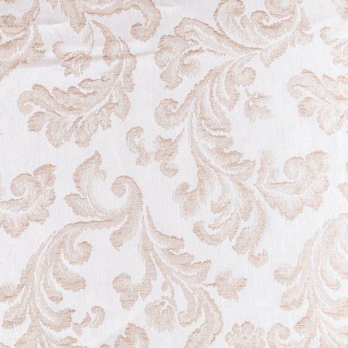 Ткань портьерная лен Т274-02-15 песочный жаккардовый