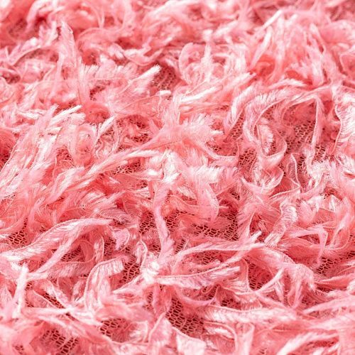 Трикотаж "Перья" 056-02002 кораллово-розовый однотонный