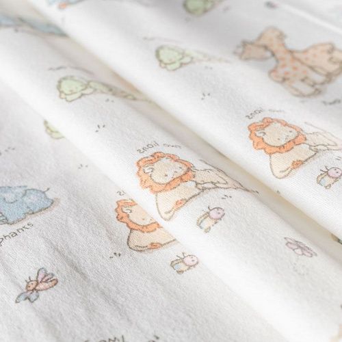 Фланель 060-00652 белый принтованный