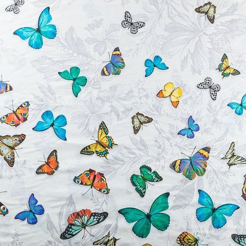 Перкаль ш.220 см 007-03516 белый принтованный