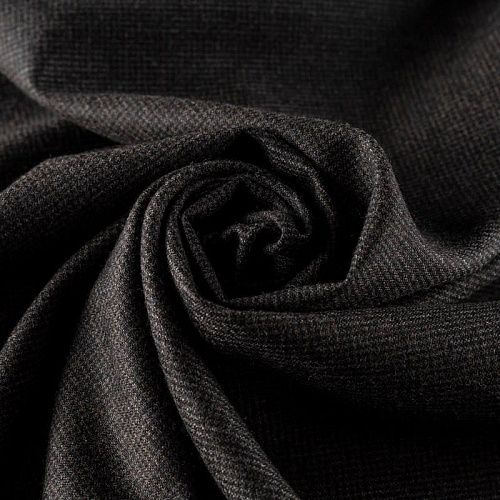 Ткань костюмная К32-086 серо-коричневый мелкая клетка