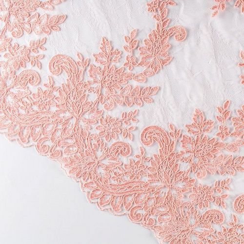 Гипюр К05-0005 розовый персик