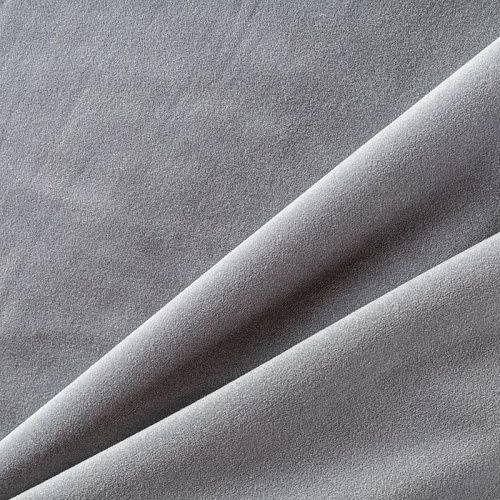 Ткань портьерная бархат h-300 см 09-02-00036 дымчато-серый однотонный