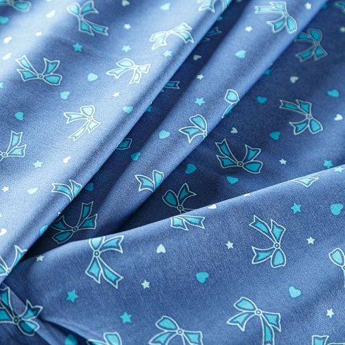 Джинс 015-08017 синий принтованный