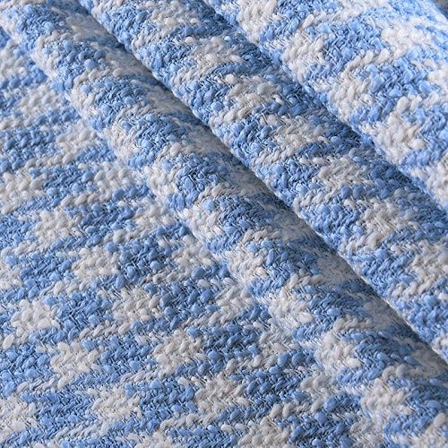 Твид шанель 052-10709 бело-голубой