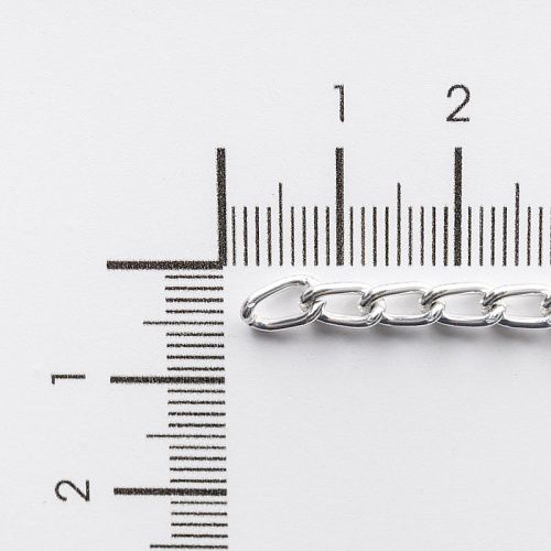 Цепь декоративная 4 мм металл 20-4-под никель 