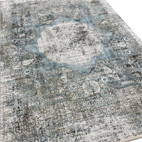 Ковер прямоугольный 200х290 см Woolknot Craft MT069 темно-серый/синий