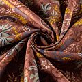Креп К36-047 коричневый принтованный