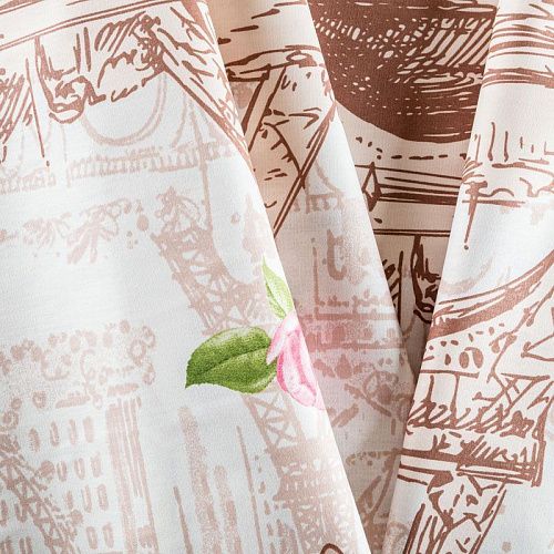 Бязь ш.220 см 007-03486 белый принтованный