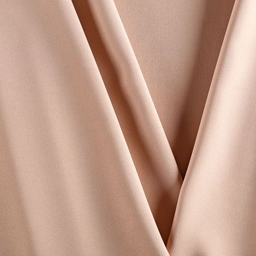 Креп 026-05462 холодный бежевый однотонный