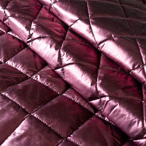 Ткань курточная 033-01992 сливовый однотонный