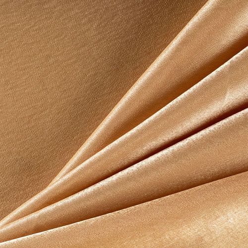 Креп-сатин К33-905 золотисто-бежевый однотонный