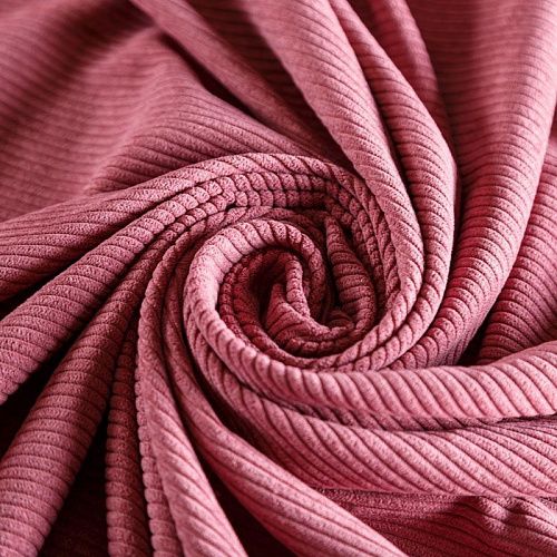 Вельвет 008-06495 розовый антик однотонный