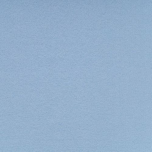 Крепдешин натуральный К36-088 небесно-голубой однотонный