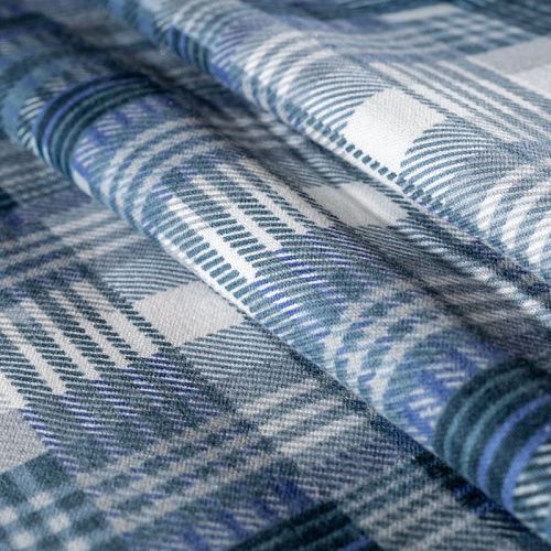 Фланель К10-048 белый принтованный