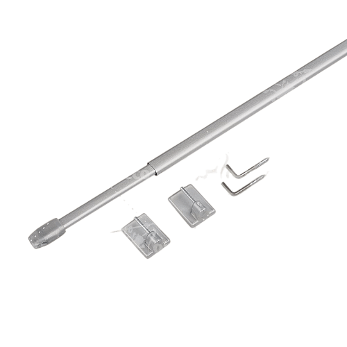 Мини-карниз Кафе d10 мм 60-100 см 163.513.84-60 матовое серебро