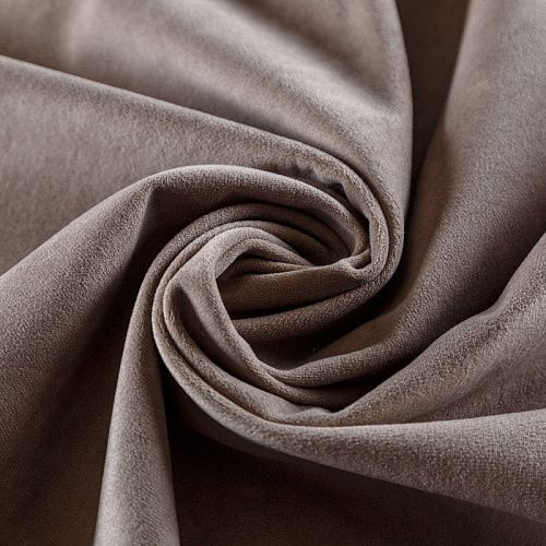 Ткань мебельная микровелюр 22-02-08968 какао однотонный