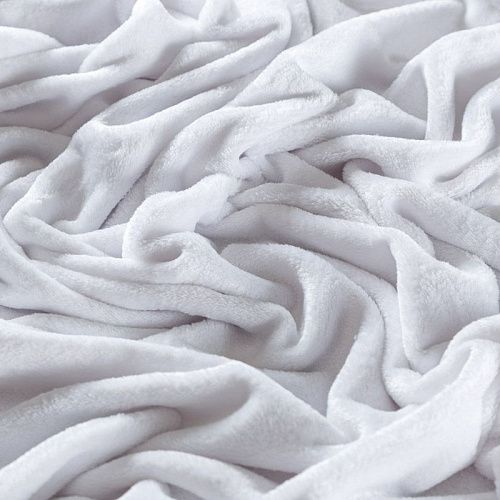 Флис-мех 061-09177 белый однотонный