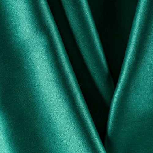 Сатин стрейч К33-806 изумрудный однотонный