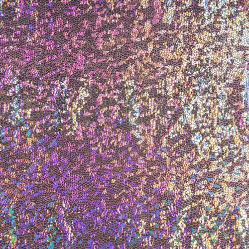 Трикотаж лазер К33-611 серебристо-розовый однотонный