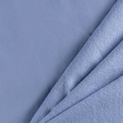 Футер с начесом К36-223 голубой однотонный