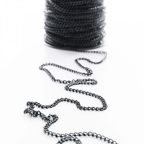 Цепь декоративная 4 мм металл 158-4-черный