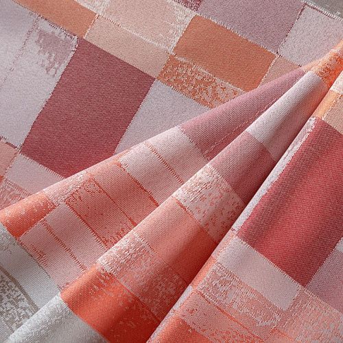 Ткань портьерная жаккард Т379-02-15 красно-серый