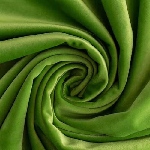 Ткань портьерная бархат h-300 см 512-02-218 зеленое яблоко однотонный