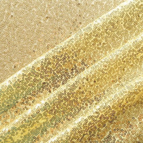 Пайетки на сетке 055-02825 желтое золото однотонный
