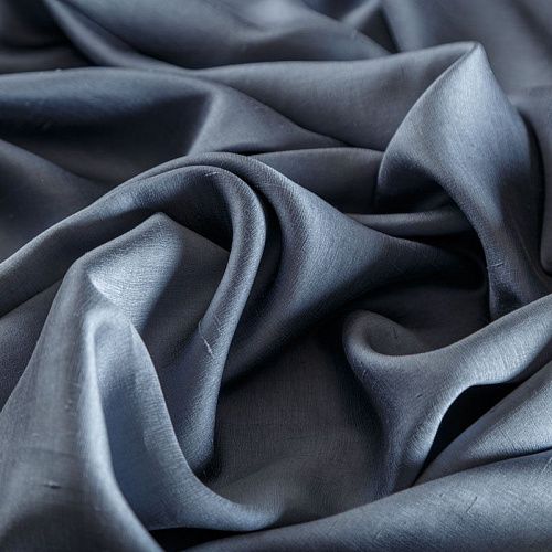 Дикий шелк 016-04755 серо-голубой однотонный