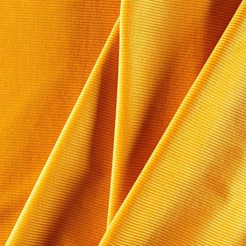 Вельвет 008-05940 шафрановый однотонный