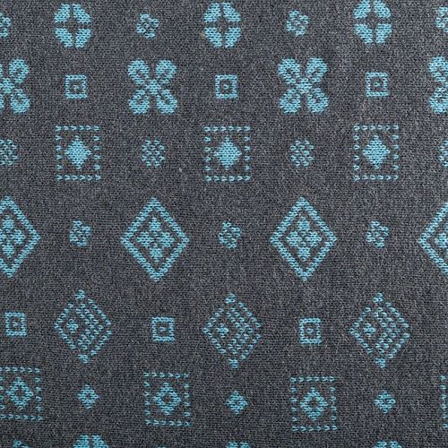 Трикотаж 2-х сторонний вязаный 056-05817 серо-голубой