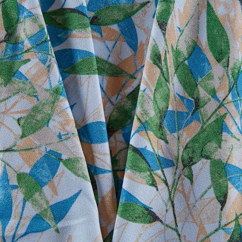 Креп стрейч 026-13863 туман принтованный