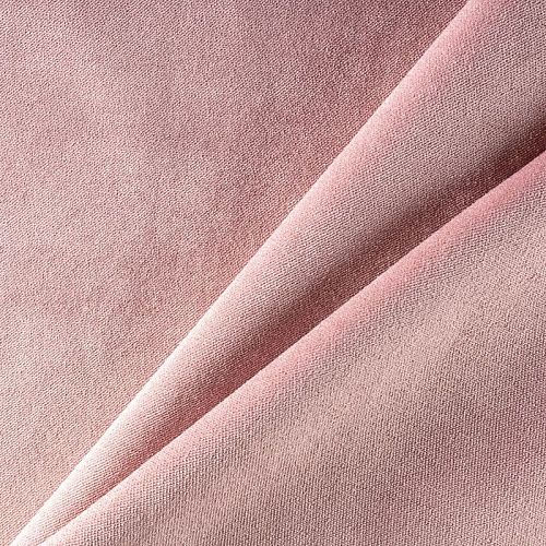 Ткань портьерная бархат 507-02-04 пастельно-розовый однотонный