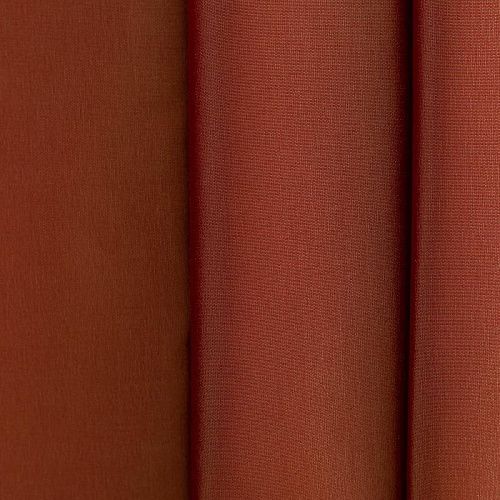 Ткань портьерная тафта h-295 см Т371-02-101 медно-красный однотонный