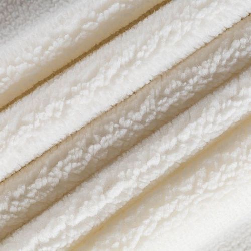 Мех искусственный К30-113 белый однотонный