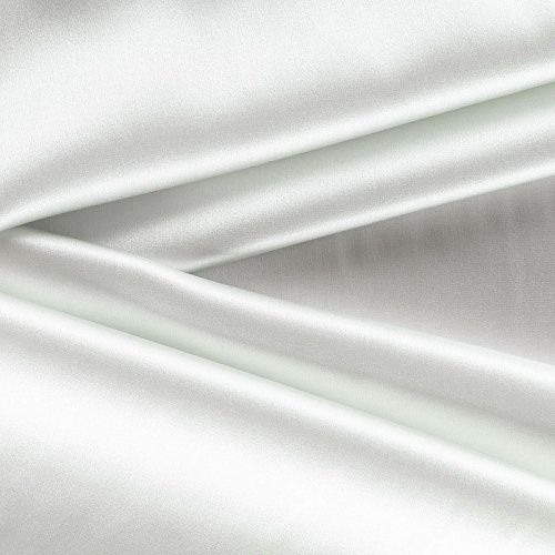 Шелк натуральный К15-1009 белый однотонный