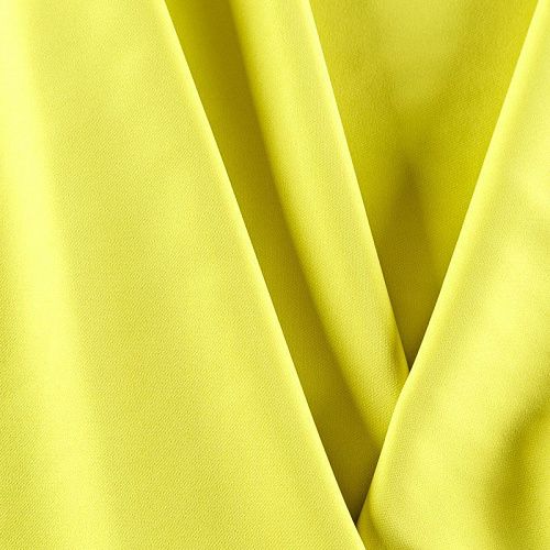 Креп 026-08050 зеленовато-желтый однотонный