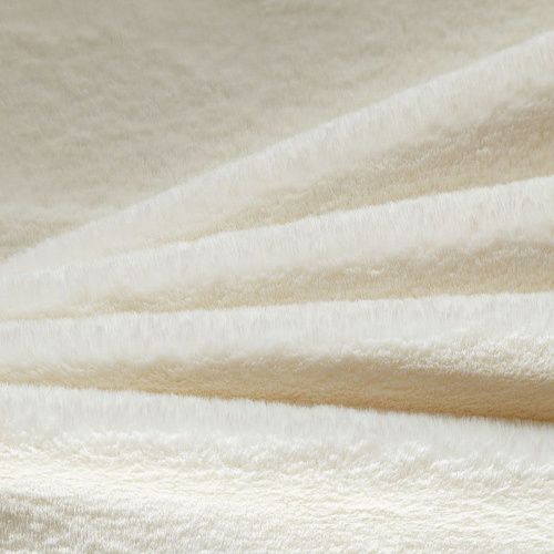 Мех искусственный 037-04420 молочный однотонный