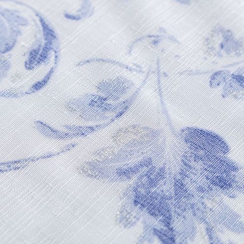 Тюль 529-01-78 белый принтованный