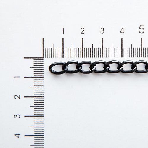 Цепь декоративная 6 мм металл 159-6-черный