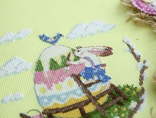 Набор для вышивания Klart 19,5х18,5 см 8-418 Пасхальное яйцо