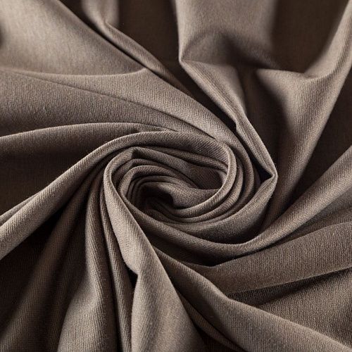 Джерси 014-03782 коричневый однотонный