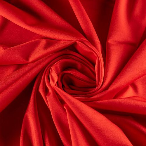 Лайкра К33-878 алый однотонный