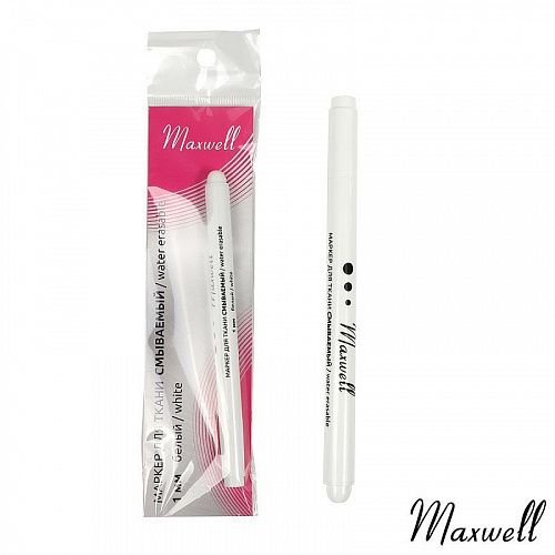 Маркер Maxwell для ткани исчезающий 1 мм MAX-WW10 белый