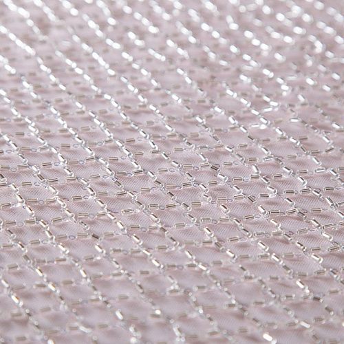 Сетка со стеклярусом 050-13577 пудрово-розовый