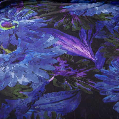 Сетка трикотажная 050-19930 синий принтованный